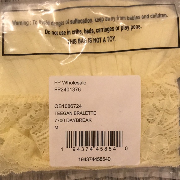 🌼 NWT FREE PEOPLE Teegan Bralette Daybreak Medium - Picture 4 of 4